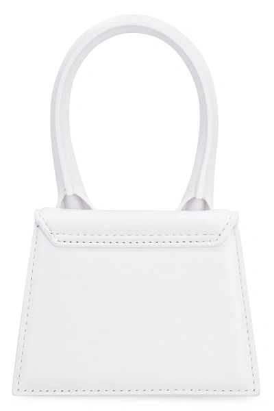 Shop Jacquemus Le Chiquito Leather Mini Bag In White