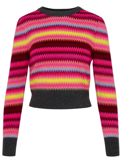 Shop Brodie Cashmere Meghan Multicolor Cachemire Sweater