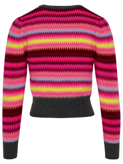 Shop Brodie Cashmere Meghan Multicolor Cachemire Sweater