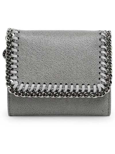 Shop Stella Mccartney Recycled Polyester Small Wallet In Grey