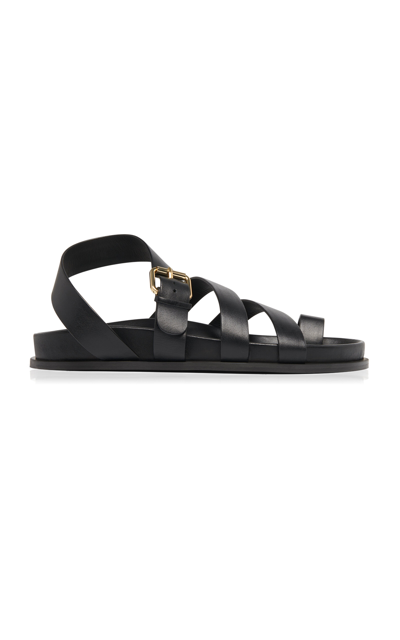 Shop A.emery Lyon Leather Sandals In Black