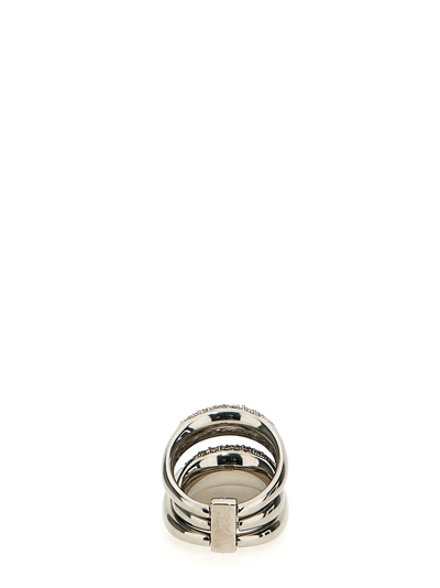 Panconesi Blow Up Solar Crystal Ring In Silver