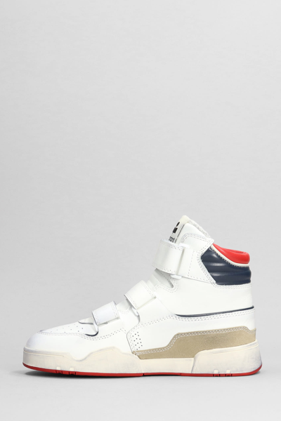 Shop Isabel Marant Oney Sneakers In White Leather