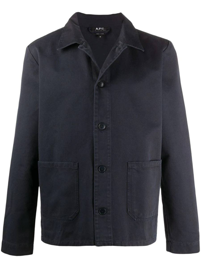 Shop Apc A.p.c. Jackets In Faux Noir