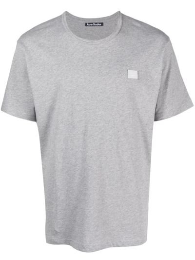 Shop Acne Studios Acne T-shirts And Polos In Light Grey Melange