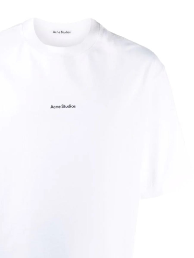 Shop Acne Studios Acne T-shirts And Polos In Optic White