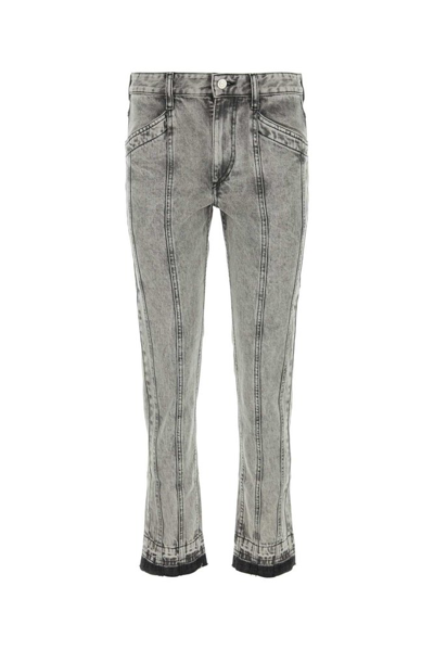 Shop Isabel Marant Étoile Sulanoa Panelled Tapered In Grey