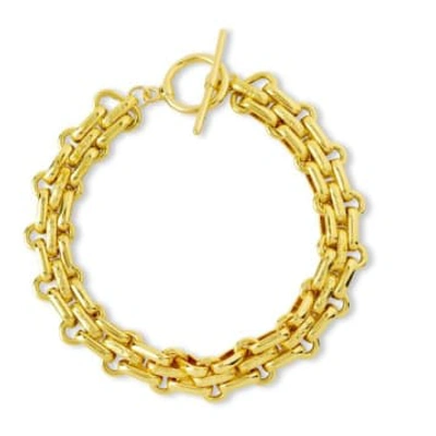 Shop Ashiana London Saffron Gold Chain Bracelet