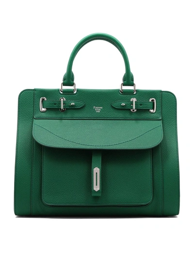 Shop Fontana Milano 1915 "a Piccola" Handbag In Green