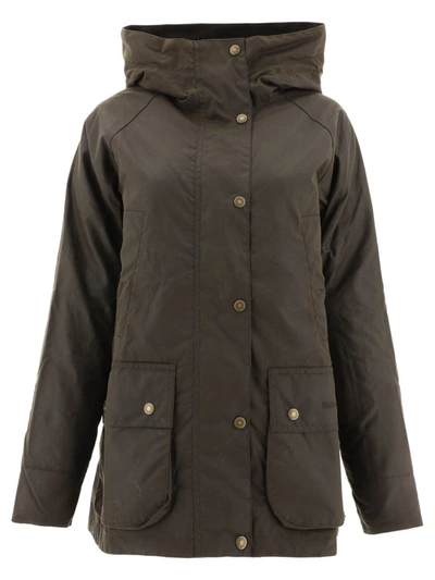 Shop Barbour "arley" Wax Jacket In Green