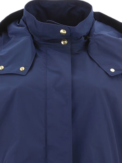 Shop Woolrich "city" Raincoat In Blue