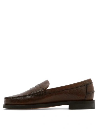 Shop Sebago "classic Dan Tumbled" Loafers In Brown