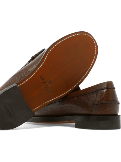 Shop Sebago "classic Dan Tumbled" Loafers In Brown