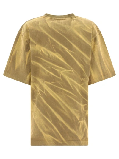 Shop Dion Lee "crinkle Sunfade" T-shirt In Brown