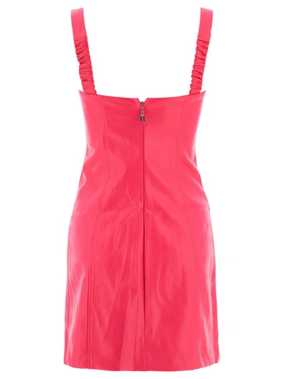 Shop Rotate Birger Christensen Rotate "herlina" Dress In Fuchsia