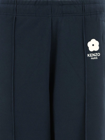 Shop Kenzo " Seasonal" Track Trousers In Blue