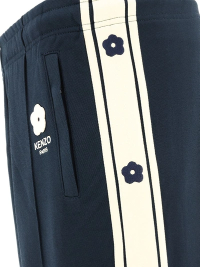 Shop Kenzo " Seasonal" Track Trousers In Blue