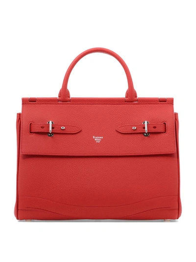 Shop Fontana Milano 1915 "mina" Handbag In Red
