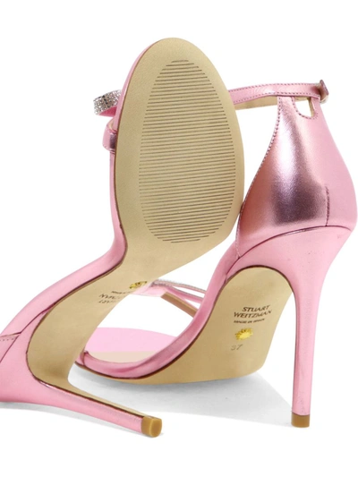 Shop Stuart Weitzman "nudist" Sandals In Pink