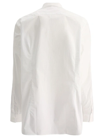 Shop Raf Simons Classic Shirt With Embroidery In White