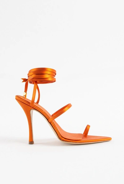 Shop Ilio Smeraldo High Heel Sandals In Orange