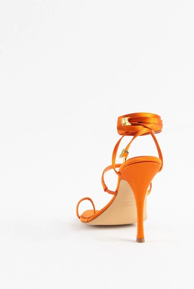 Shop Ilio Smeraldo High Heel Sandals In Orange