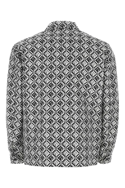 Marine Serre Black & White Moon Diamant Jacket In Printed
