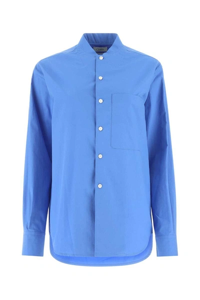 Shop Quira Shirts In Light Blue