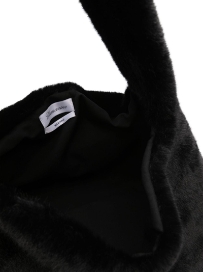 Shop Blumarine Logo-lettering Slouch-body Tote Bag In Black
