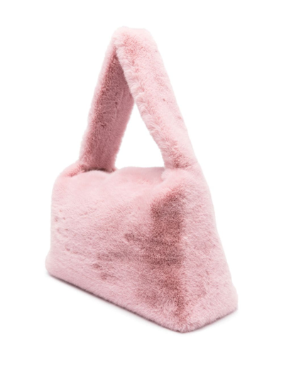 Shop Blumarine Logo-lettering Slouch-body Tote Bag In Pink