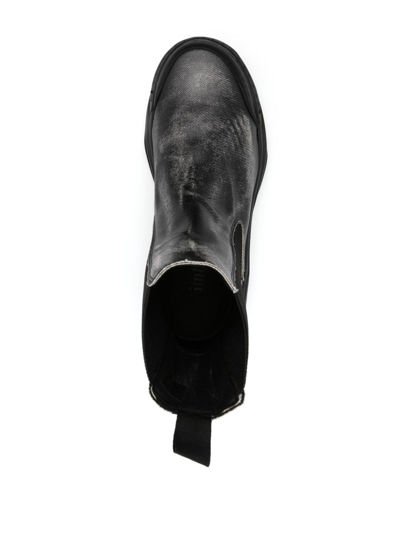 Shop Gmbh Faux-leather Chelsea Boots In Black