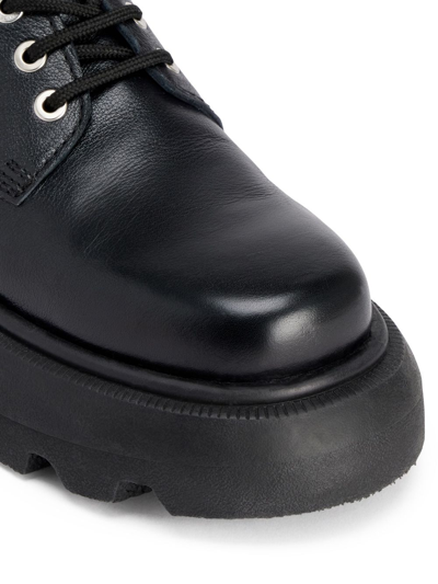 Ami Alexandre Mattiussi Lace-up Leather Loafers In Black