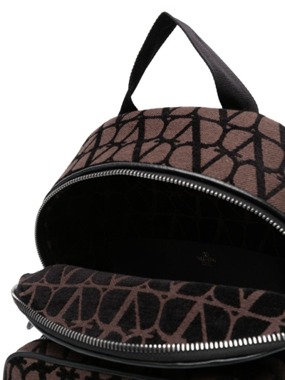 Valentino Toile Iconographe-jacquard Backpack In Brown