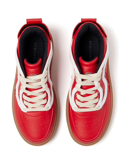 Shop Stella Mccartney S-wave 1 Low-top Sneakers In Red