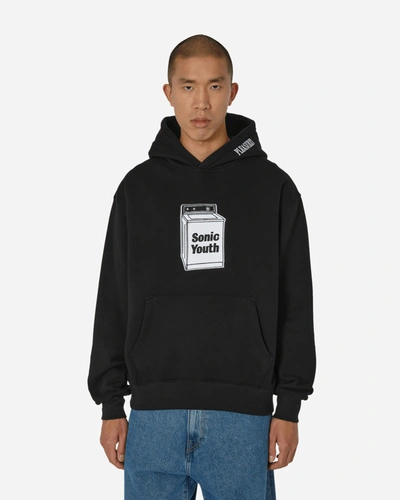 Shop Pleasures Sonic Youth Washing Machine Hooded Sweatshirt In Black