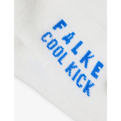 Falke Boys White Kids Cool Kick Low-cut Woven Socks 2-10 Years In White