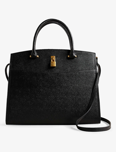 Shop Ted Baker Black Richmon Leather Shoulder Bag