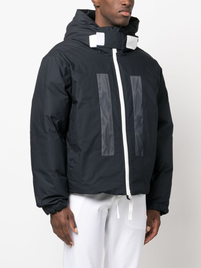 Shop Stone Island Marina Reflective Puffer Jacket In Blau