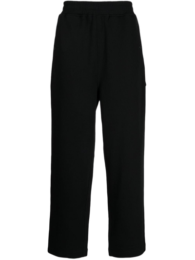 Shop Izzue Logo-patch Elasticated-waistband Track Pants In Black