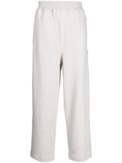 Shop Izzue Logo-patch Jersey Track Pants In Grey