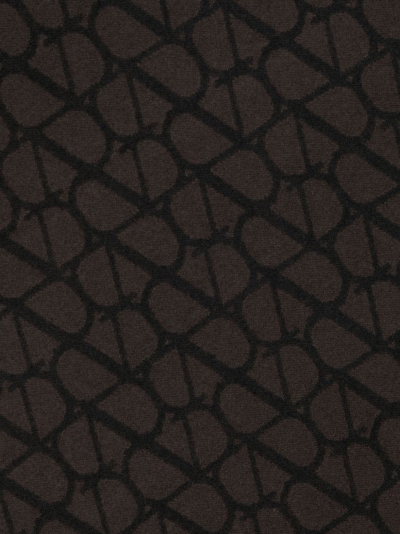 Valentino Toile Iconographe Reversible Scarf In Brown