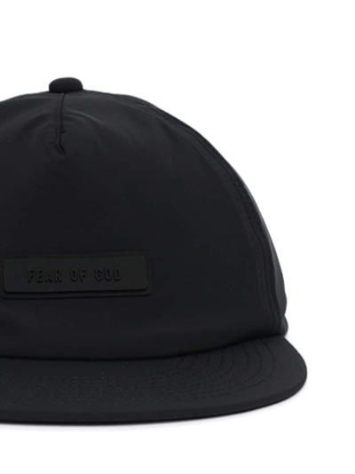 Shop Essentials Logo-patch Baseball Cap In Black