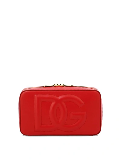 Shop Dolce & Gabbana "dg Logo" Crossbody Bag In Red