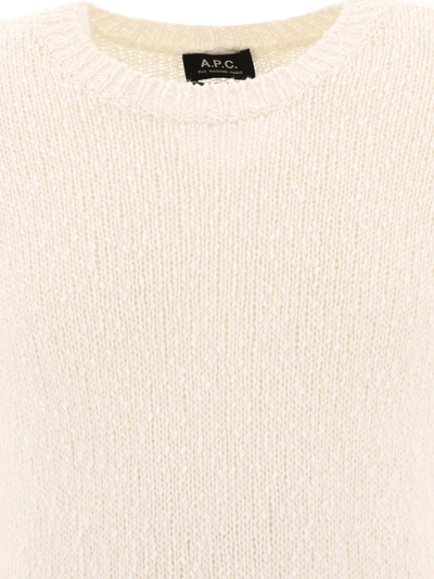 Shop Apc A.p.c. "gaston" Sweater In White