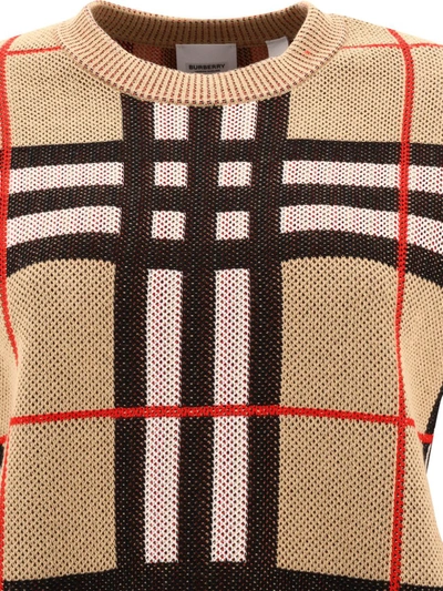 Shop Burberry "harrietta" Sweater In Beige
