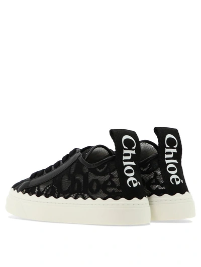 Shop Chloé "lauren" Sneakers In Black