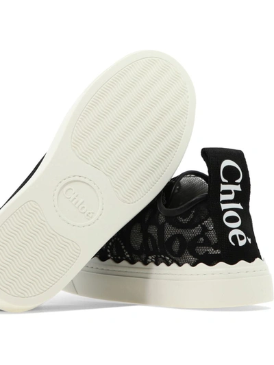 Shop Chloé "lauren" Sneakers In Black
