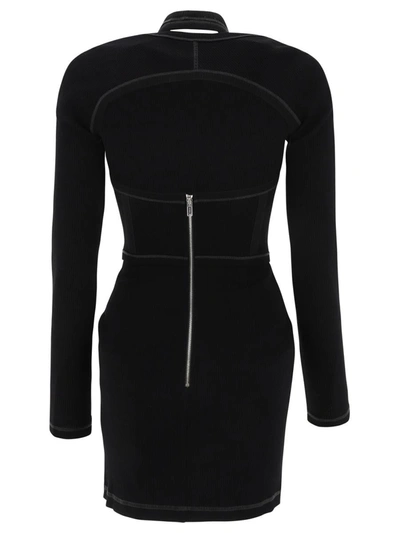 Shop Dion Lee "modular Corset" Dress In Black