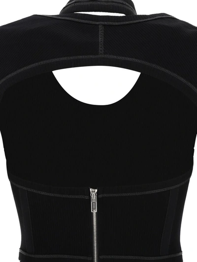 Shop Dion Lee "modular Corset" Dress In Black