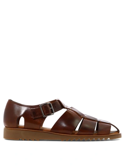 Shop Paraboot "pacific Sport" Sandals In Brown